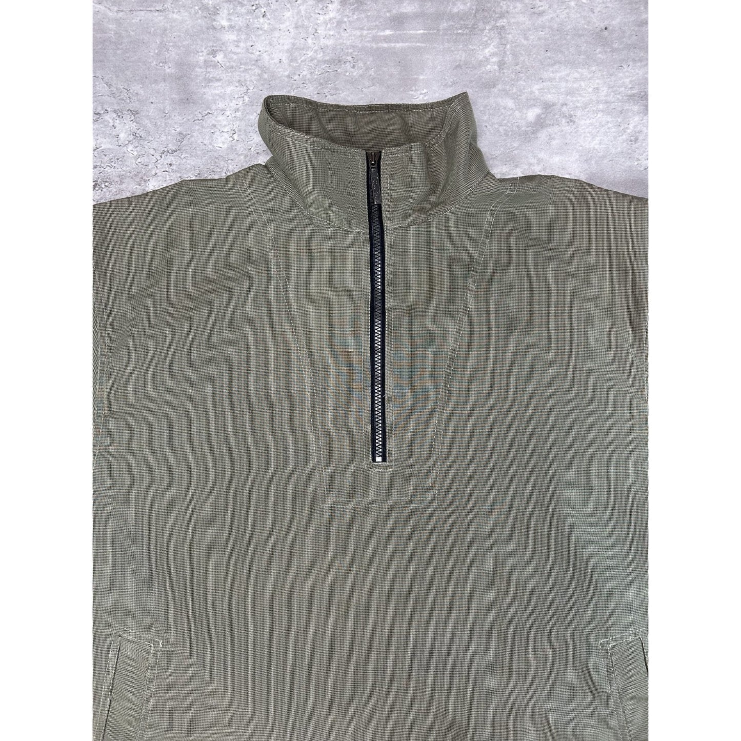 Vintage Suncruz 1/4 Zip Lightweight Nylon Pullover Windbreaker Jacket Sz Medium