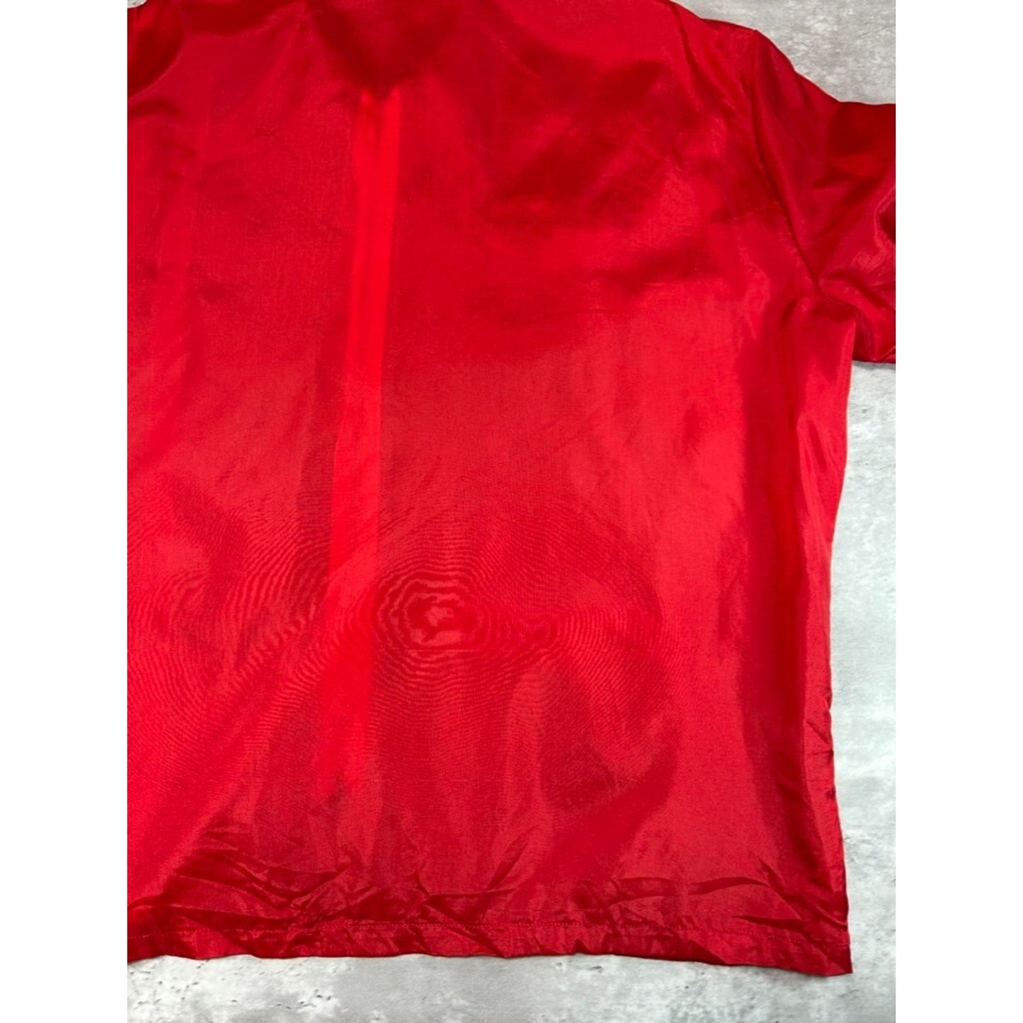Vintage 1960s Union Pacific Railway Nylon Full Zip Work Jacket Size XL Red