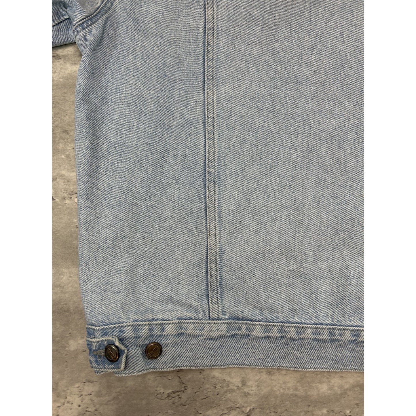 Vintage Pepsi Light Wash Denim Trucker Jacket Size XL Blue