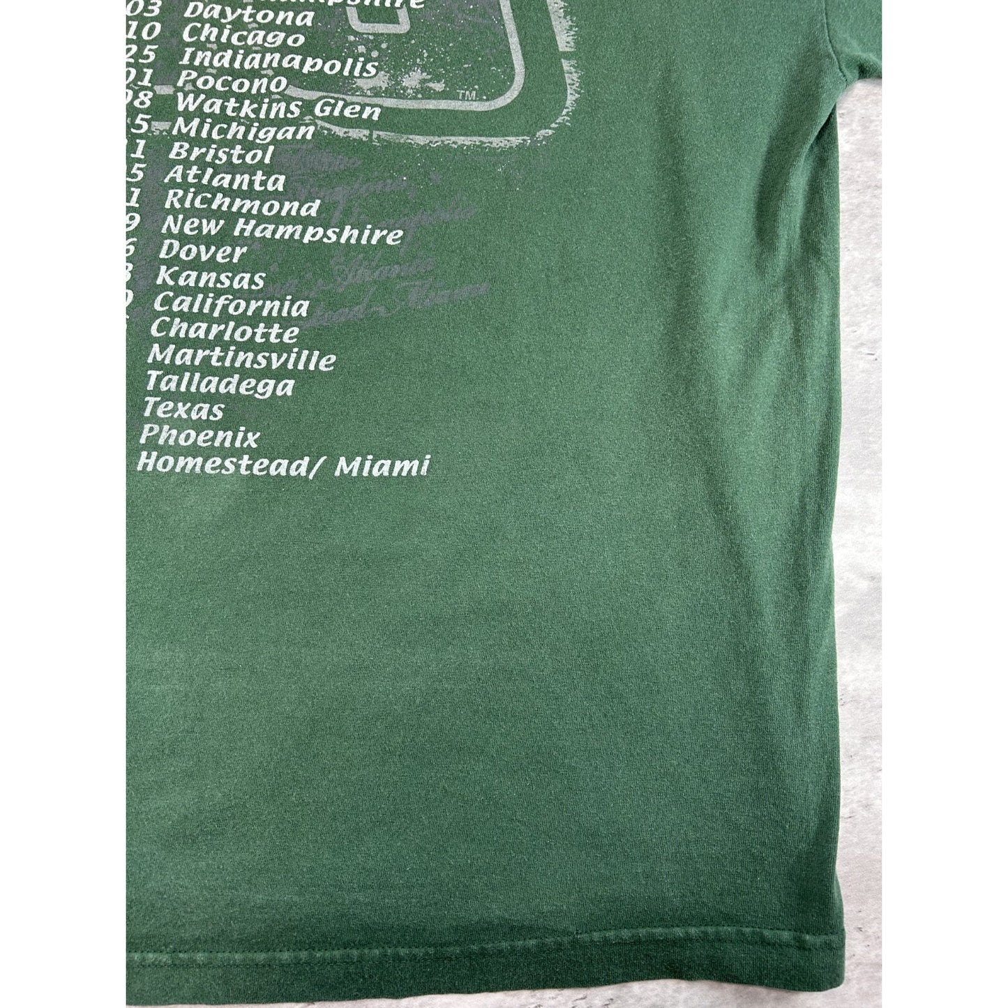 Dale Earnhardt Jr #88 Nascar Portrait Graphic Sprint Cup T-Shirt Size 2XL Green