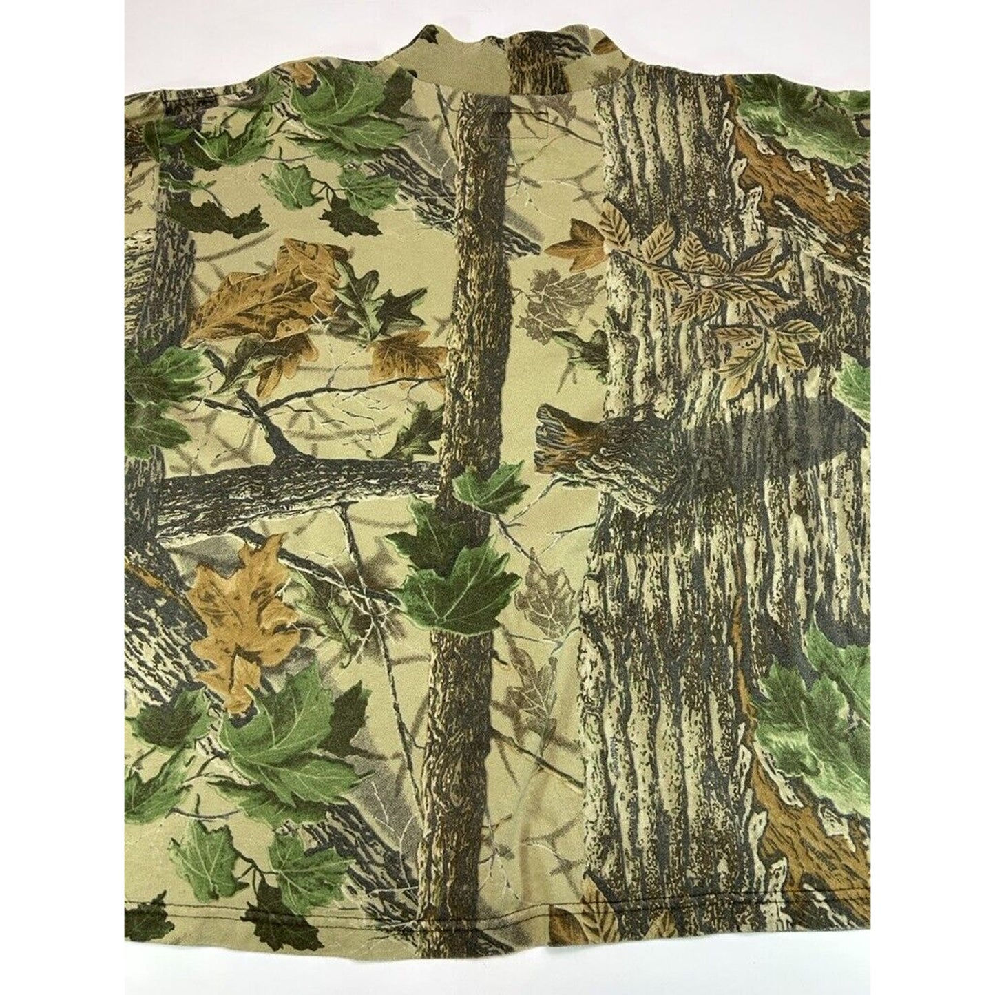 Vintage Duxbac Realtree Camo Long Sleeve Mock Neck Hunting T-Shirt Size XL