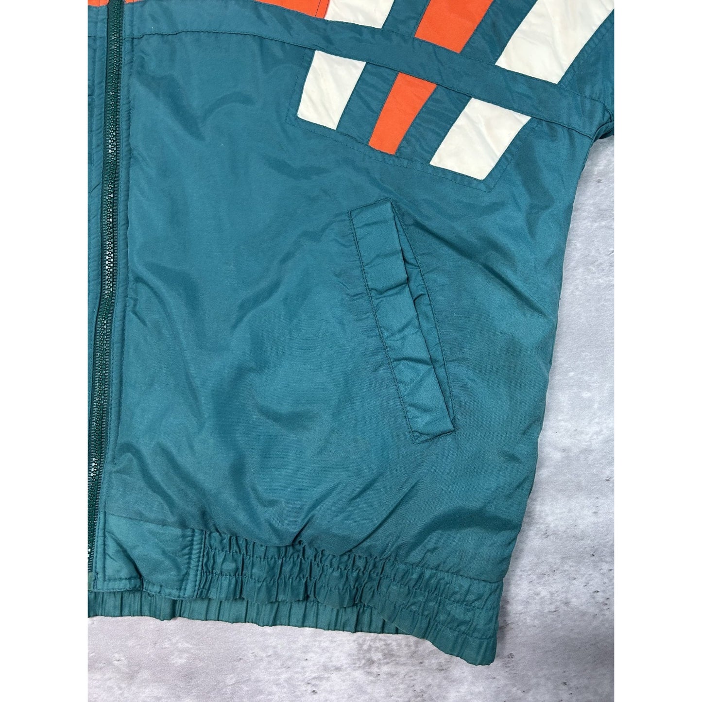 Vintage 90s Miami Dolphins NFL Insulated Full Zip Jacket Size Medium