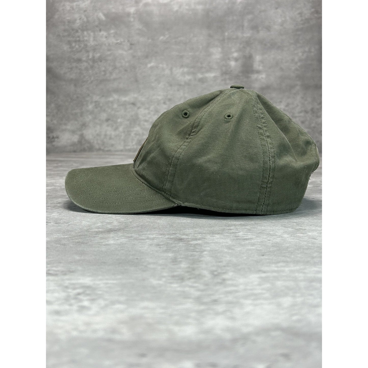 Vintage Carhartt Canvas Workwear Embroidered Patch Strapback Hat OSFA