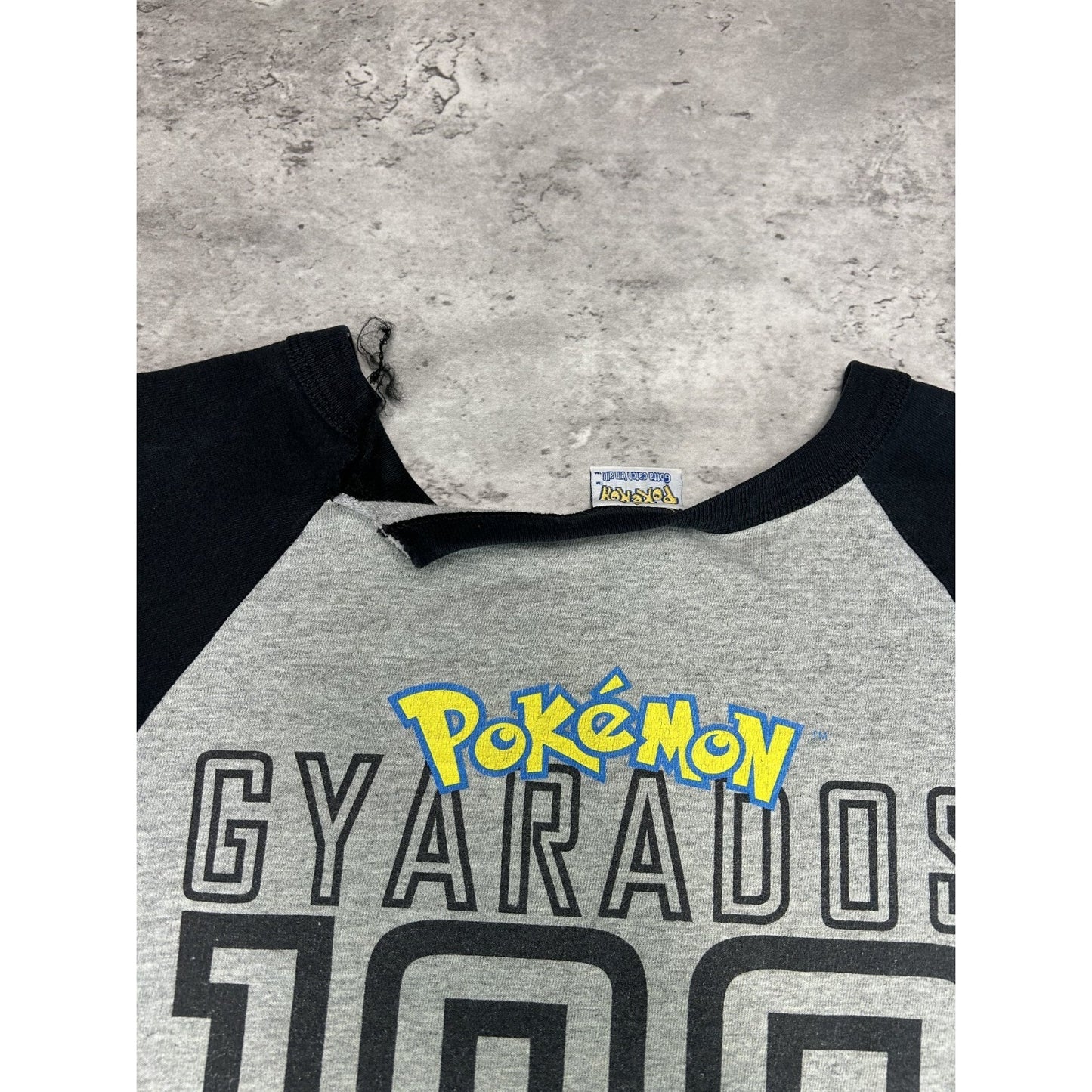 Vintage 1999 Pokemon Gyrados Video Game Promo 3/4 Sleeve T-Shirt Sz YOUTH Large