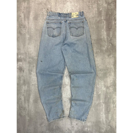 Vintage Y2K Levis Silvertab Baggy Fit Light Wash Denim Pants Size 30 Blue