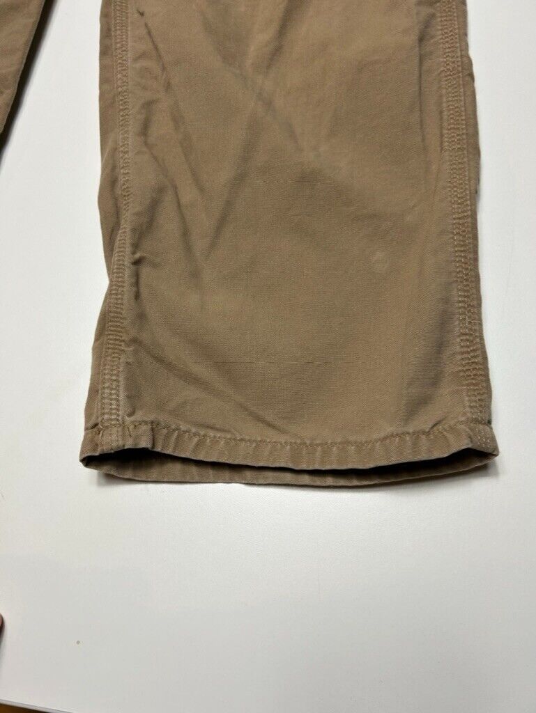 Vintage Carhartt Canvas Workwear Carpenter Pants Size 38W Beige