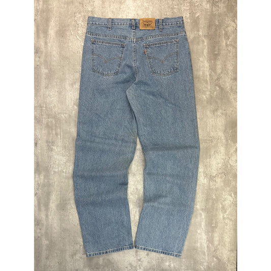 Vintage 90s Levis Orange Tab Medium Wash Denim Pants Size 36 Blue