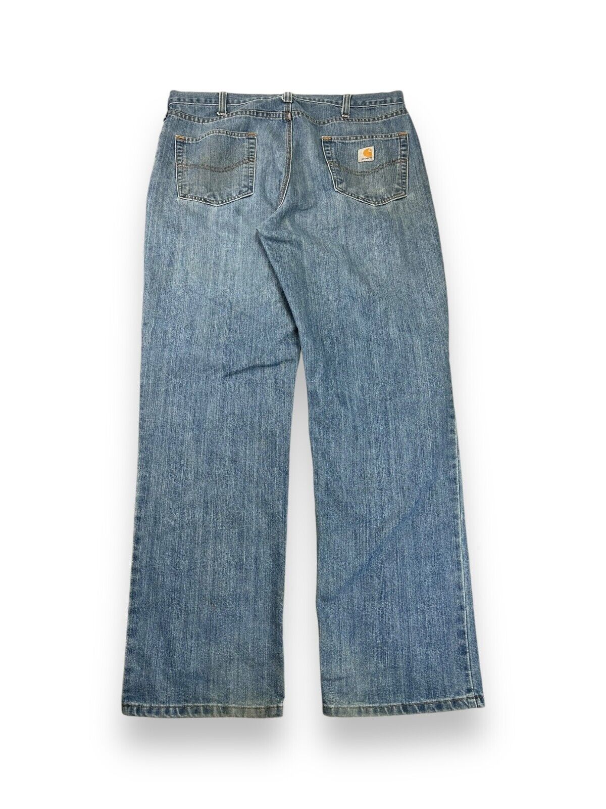 Carhartt Relaxed Fit Medium Wash Denim Workwear Pants Size 39W