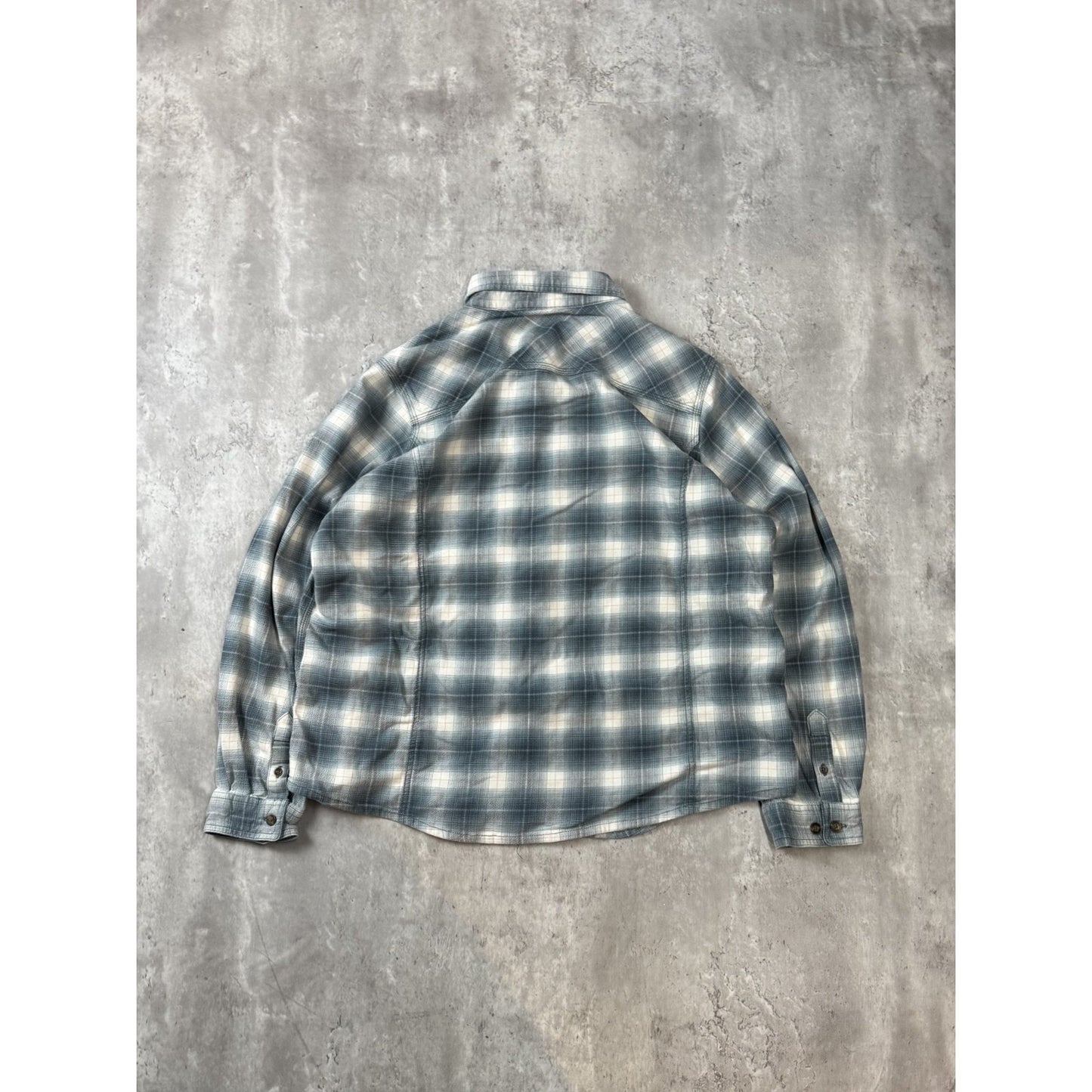 Vintage Womens Carhartt Workwear Plaid Long Sleeve Workwear Button Up Shirt 2XL