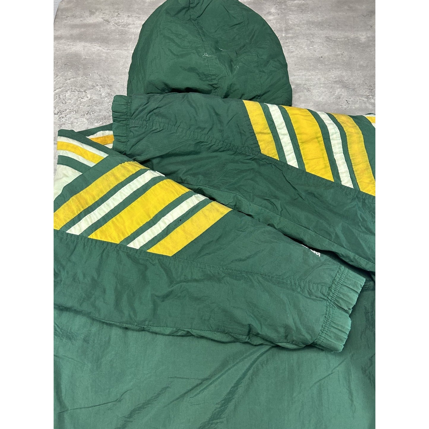 Vintage 90s Green Bay Packers NFL Embroidered Full Zip Starter Jacket Sz Medium
