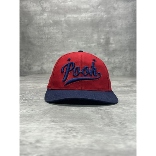 Vintage 90s Disney Winnie The Pooh Embroidered Spellout Snapback Hat OSFA