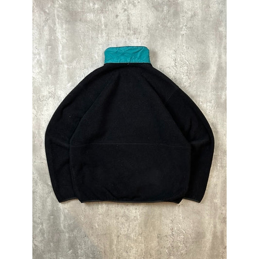Vintage 90s Patagonia Embroidered Spellout 1/2 Zip Fleece Sweatshirt Size Large