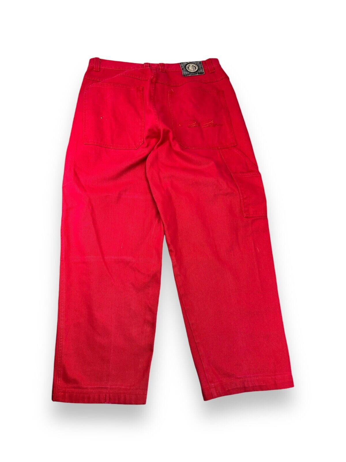 Vintage Rob Blue Canvas Workwear Style Double Knee Pants Size 37W