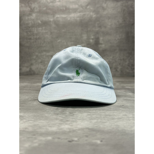 Vintage Polo Ralph Lauren Embroidered Pony Strapback Hat OSFA Blue