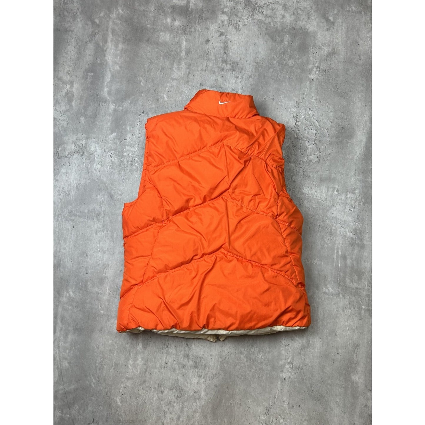 Vintage 2000s Nike Embroidered Swoosh Reversible Puffer Vest Size Small