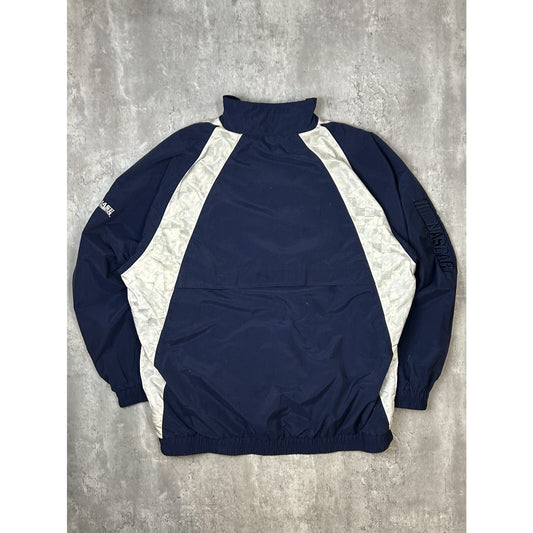 Vintage Lowes Charlotte Speedway Embroidered Two Tone Windbreaker Jacket Sz XXL