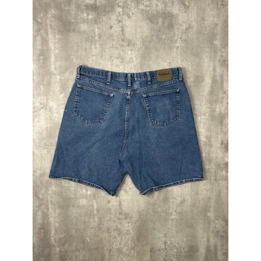 Vintage Wrangler Originals Dark Wash Denim Shorts Size 40 Blue