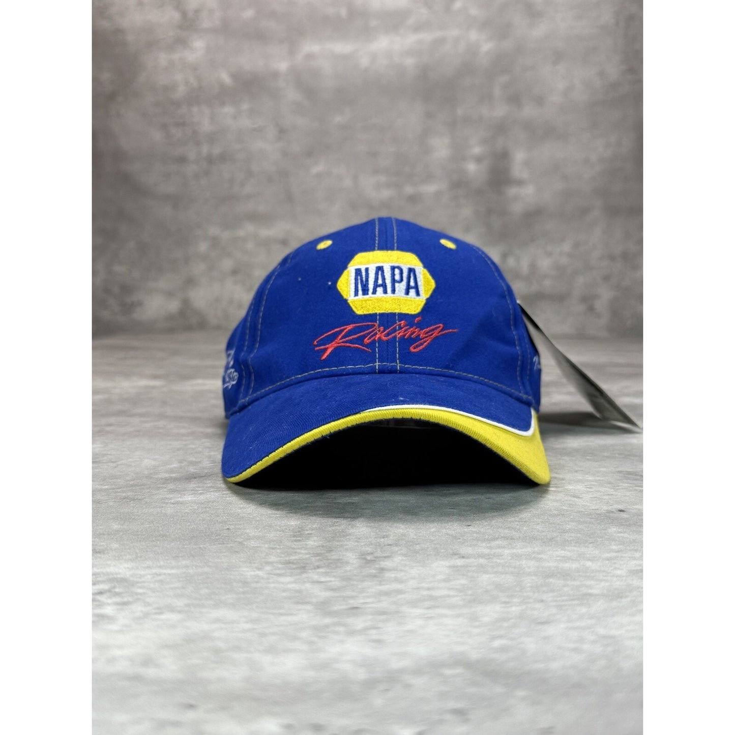 Vintage Napa Racing Embroidered Logo Nascar Strapback Hat OSFA Blue