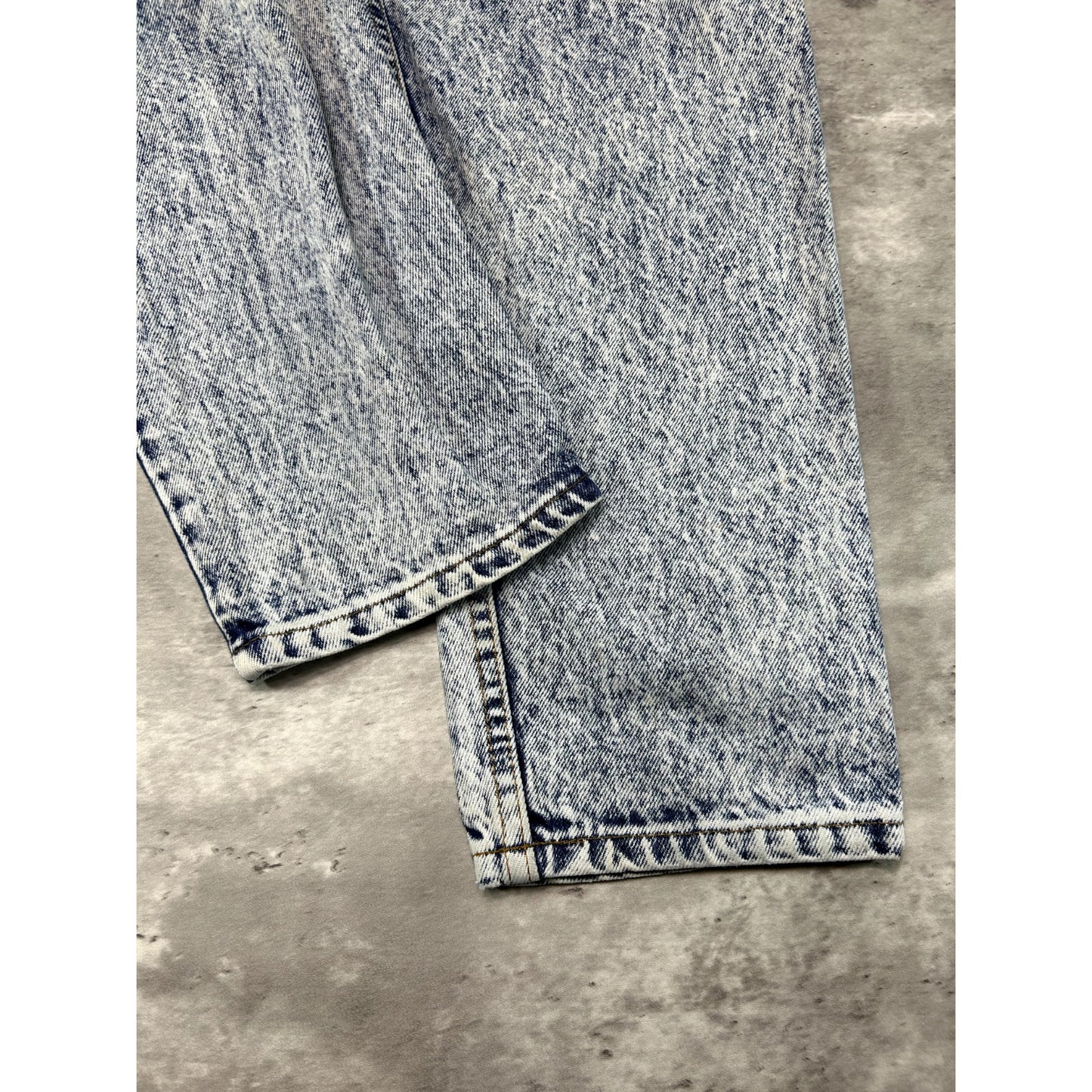 Vintage 80s/90s Levis Orange Tab Acid Wash Slim Fit Denim Pants Size 30W Blue