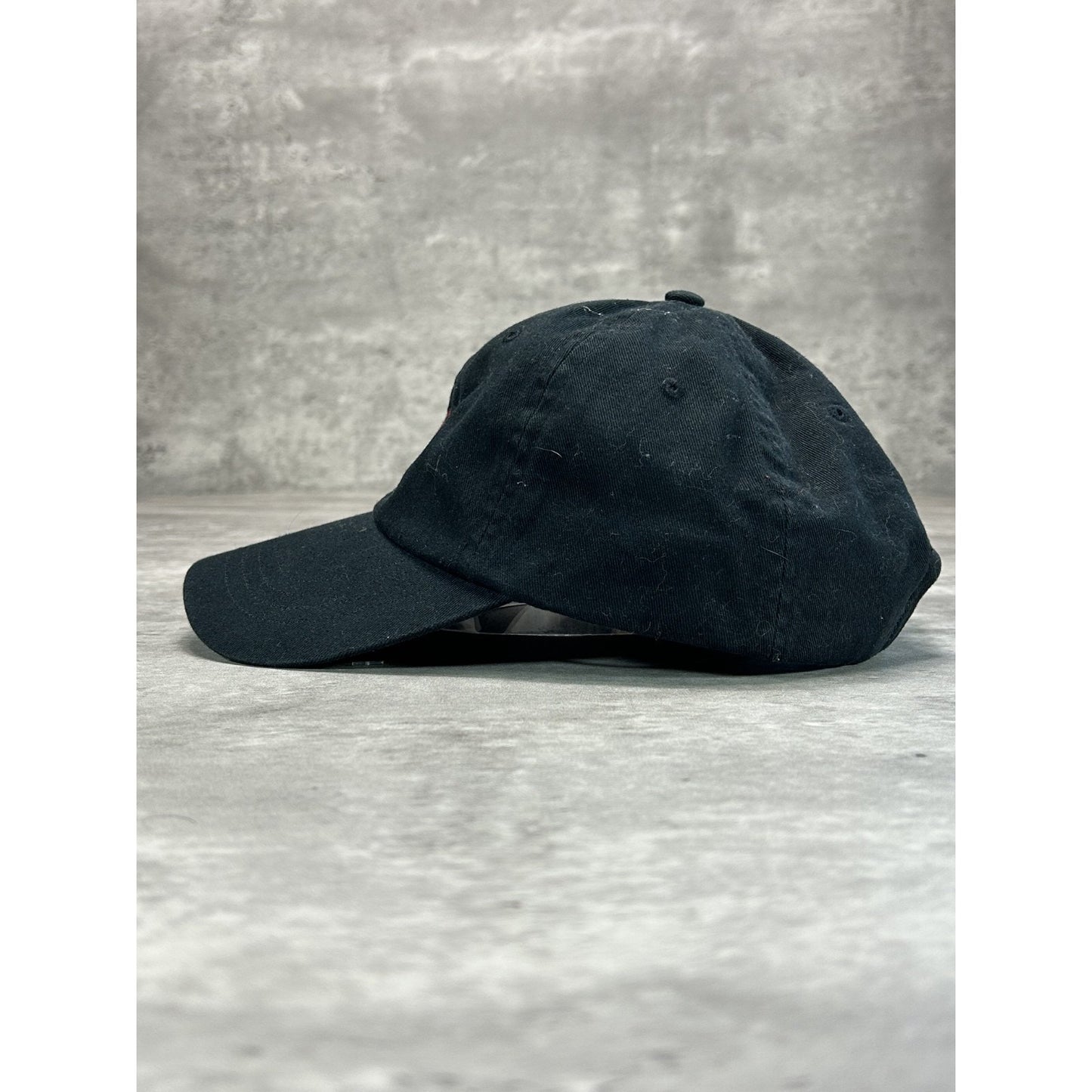 Vintage Polo Ralph Lauren Embroidered Pony Strapback Hat OSFA Black