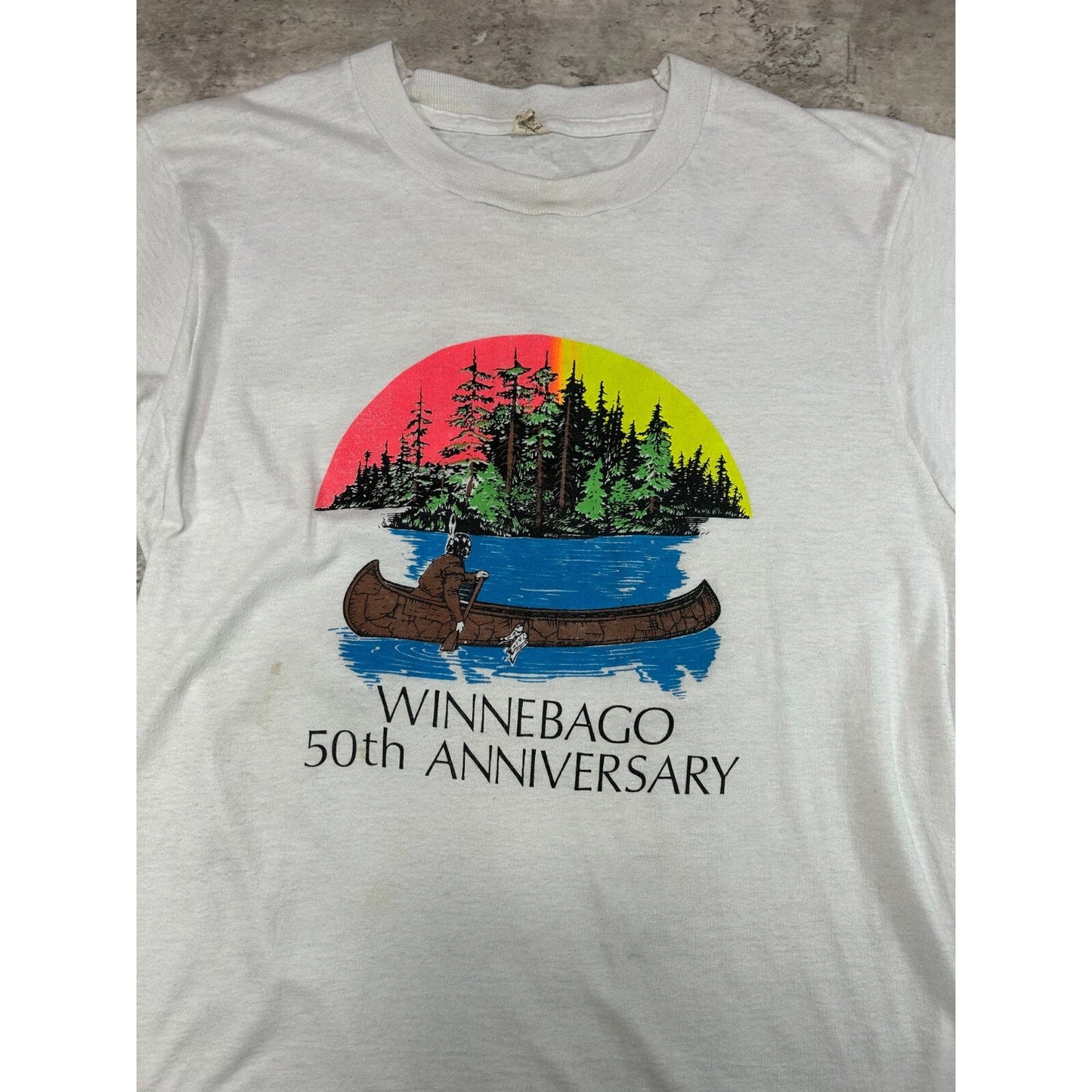 Vintage 1980s Winnebago 50th Anniversary Nature Destination T-Shirt Size Medium