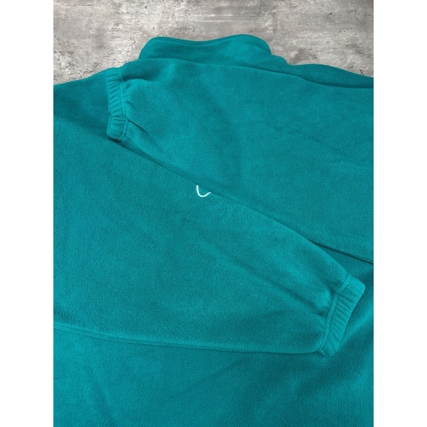 Vintage 90s Miami Dolphins NFL Embroidered 1/4 Zip Fleece Sweatshirt Size 2XL