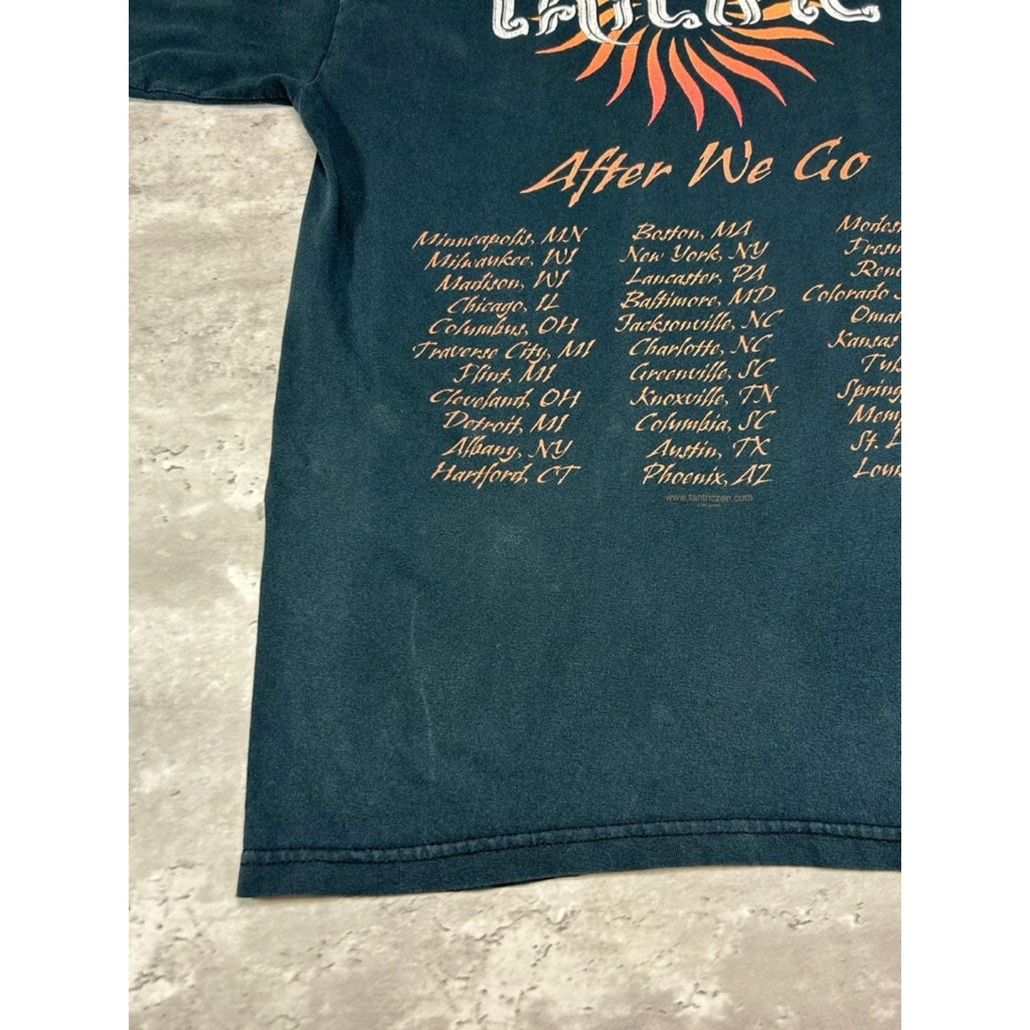 Vintage 2000s Tantric After We Go Tour Rock Music Band T-Shirt Size Medium Black