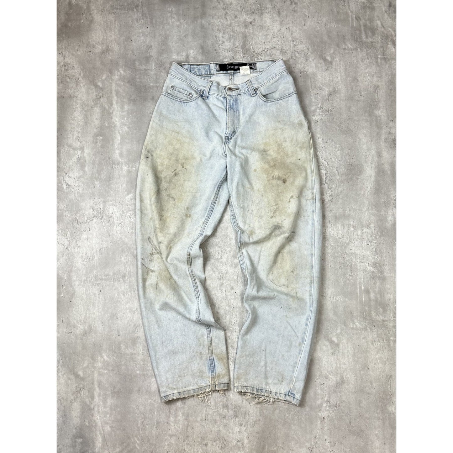 Vintage 90s Levis Silvertab Loose Fit Light Wash Denim Pants Size 29 Blue