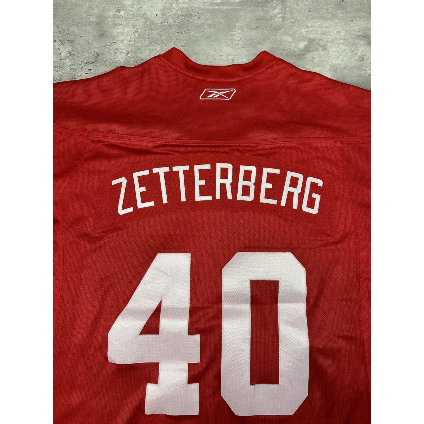 Vintage Womens Henrik Zetterberg #40 Detroit Red Wings NHL Jersey Size XL Red
