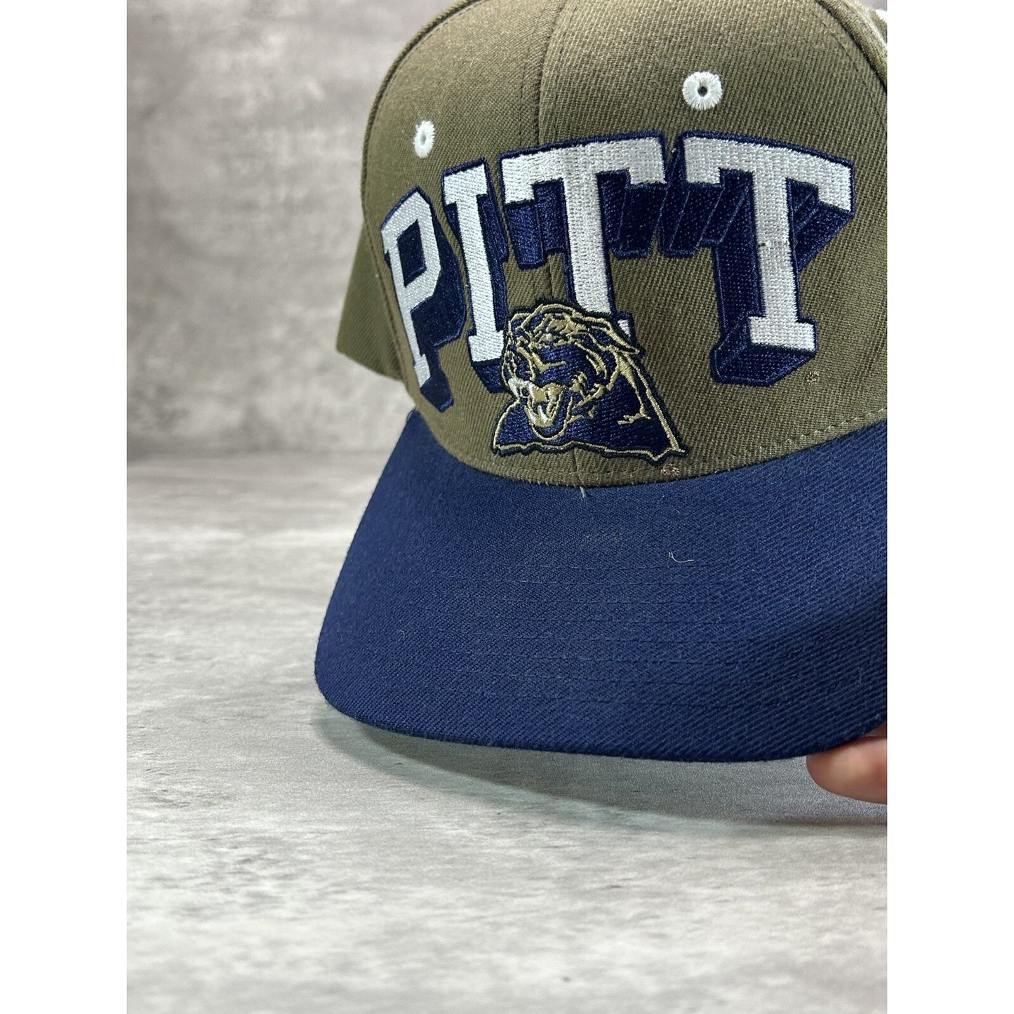 Vintage Pitt Panthers NCAA Collegiate Big Spellout Snapback Hat OSFA