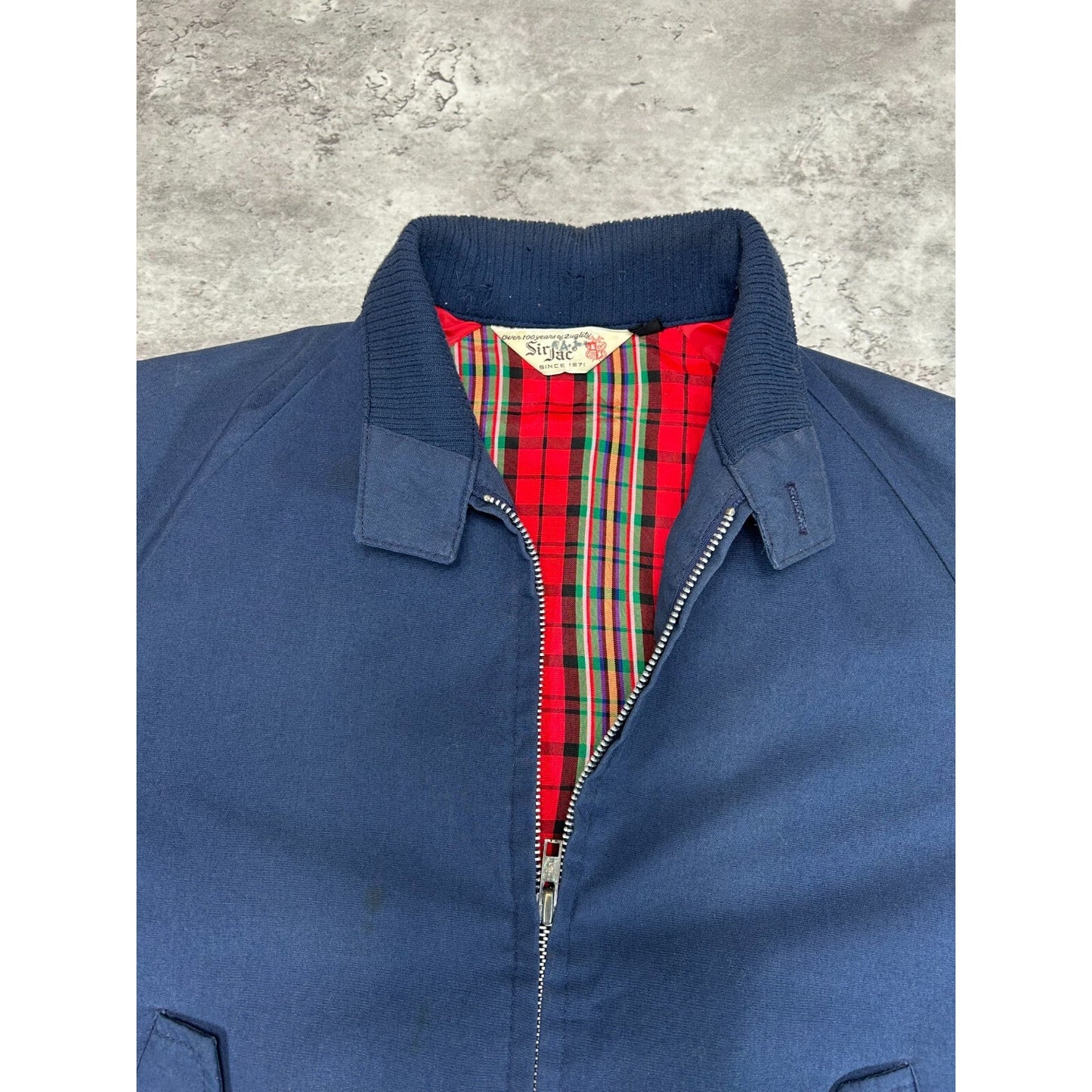 Vintage 1970s/80s Sir Jack Cropped Ricky Jacket Size 36 Medium Blue