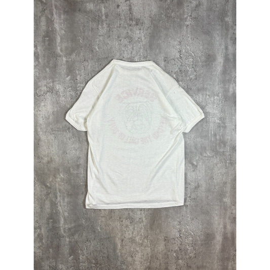 Vintage 1980s US Marines Beyond The Call Of Duty Ringer T-Shirt Size Medium