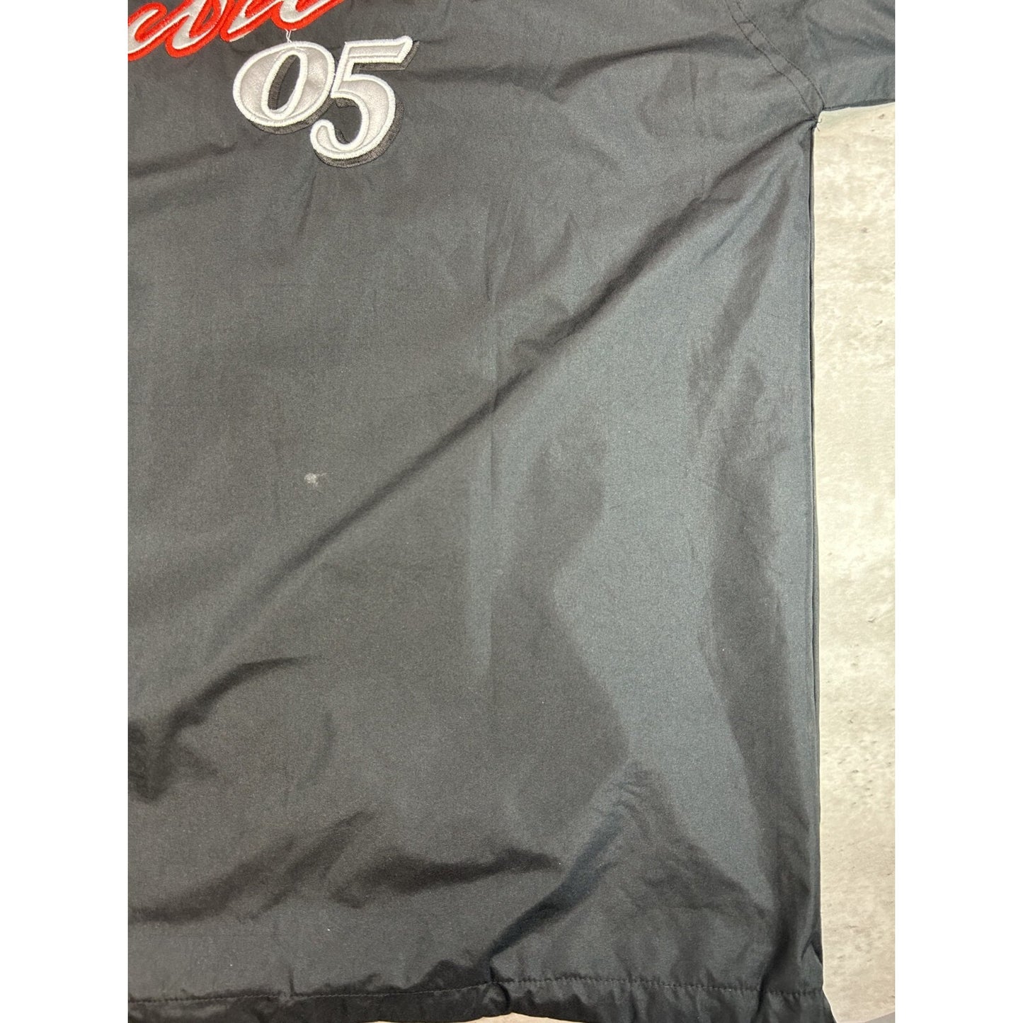 Vintage Y2K Fubu Embroidered Full Zip Hooded Nylon Long Jacket Size XXL