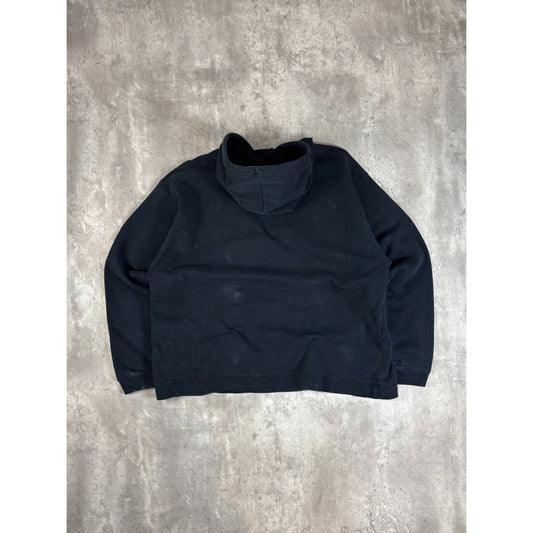 Vintage Ottawa Senators NHL Embroidered Logo Hooded Sweatshirt Size Large Black