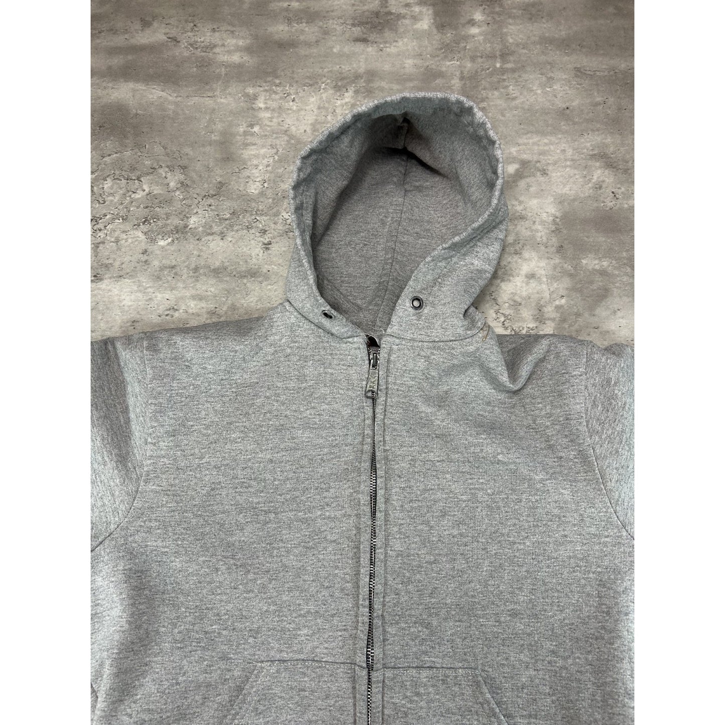 Vintage 80s Carhartt Thermal Lined Full Zip Hooded Workwear Sweatshirt Sz Medium