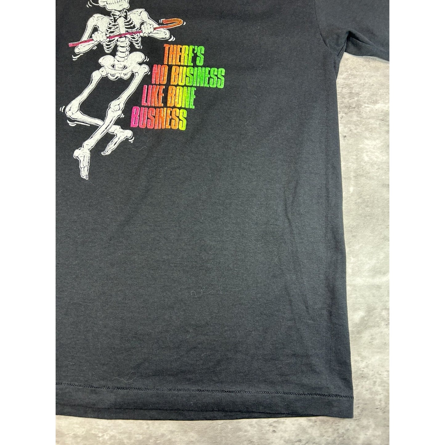 Vintage 90s There's No Business Like Bone Business Spellout T-Shirt Size Large