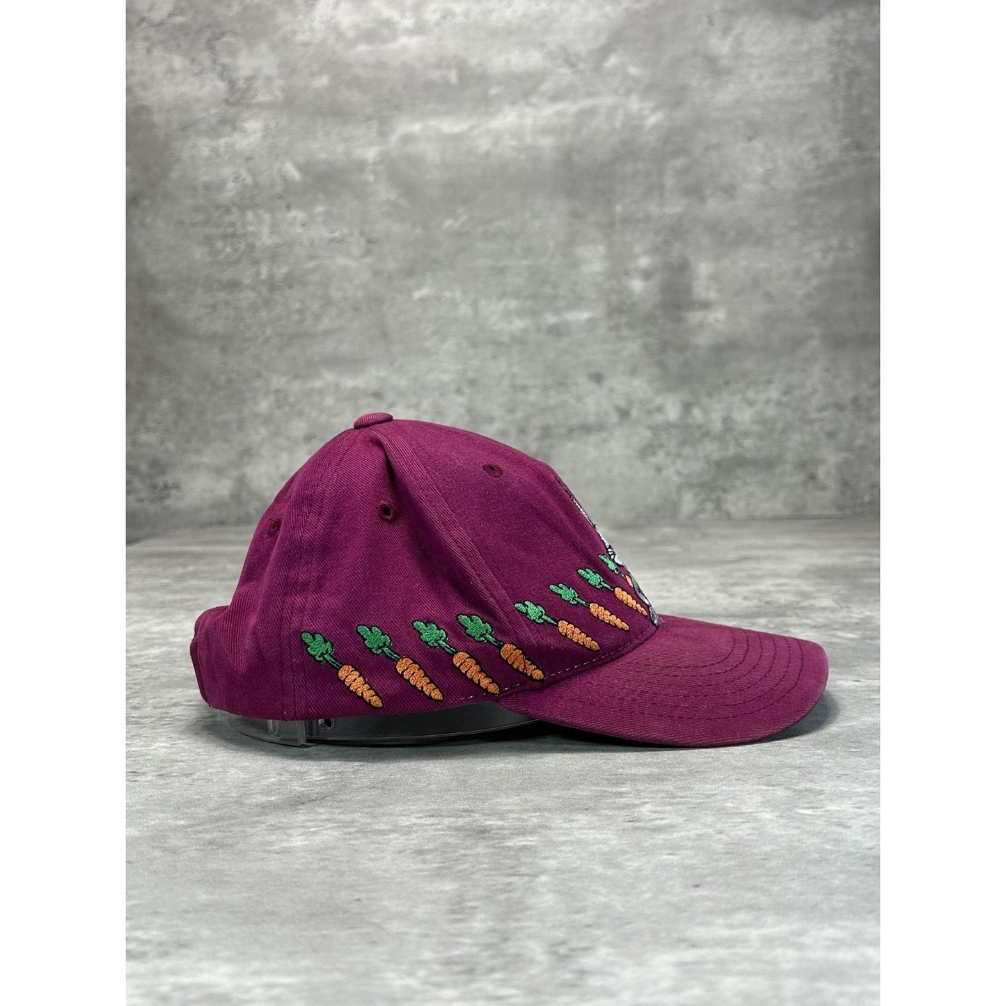 Vintage 90s Looney Tunes Bugs Bunny Embroidered Cartoon Snapback Hat OSFA YOUTH
