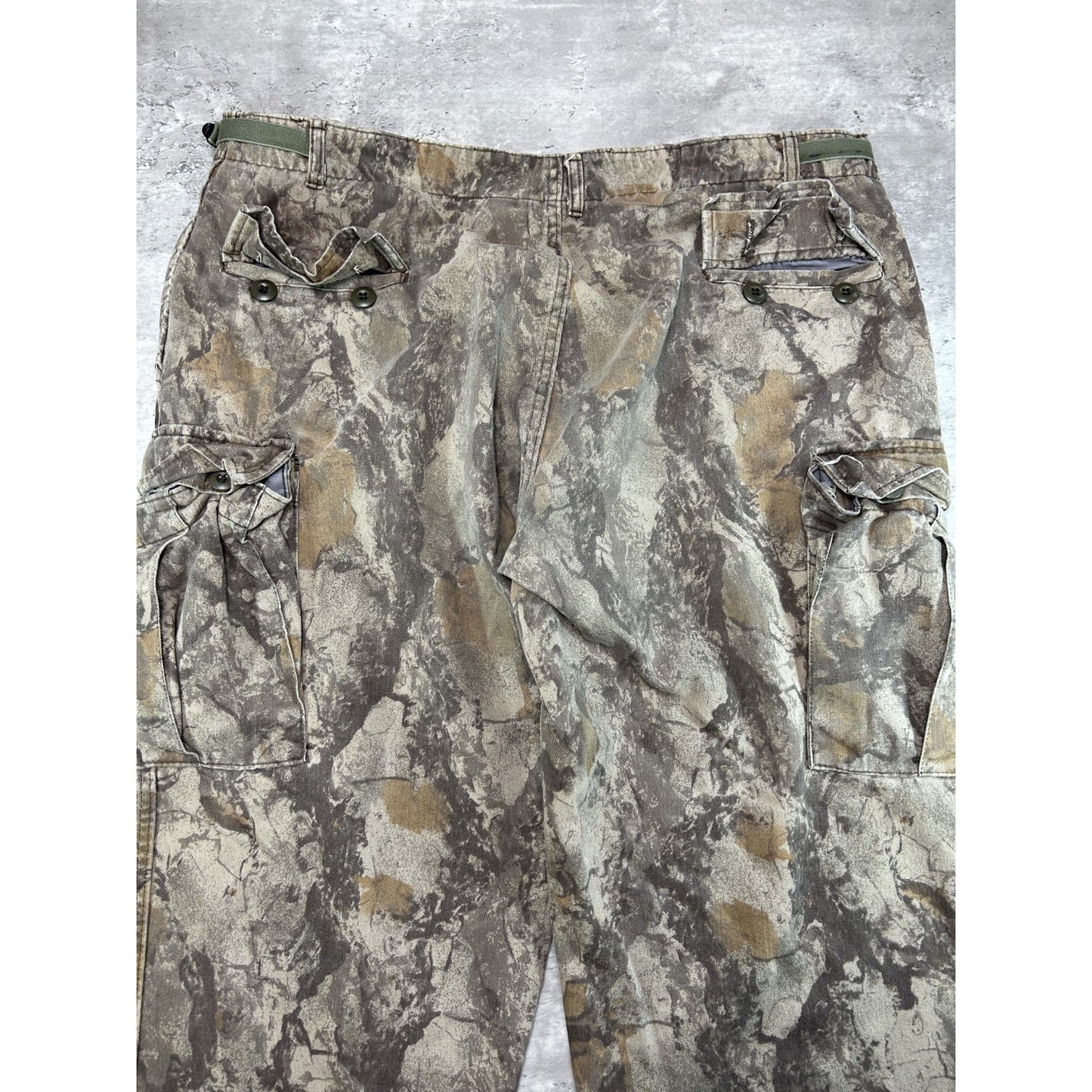 Vintage 90s Tree Camo Tactical Cargo Hunting Pants Size 41