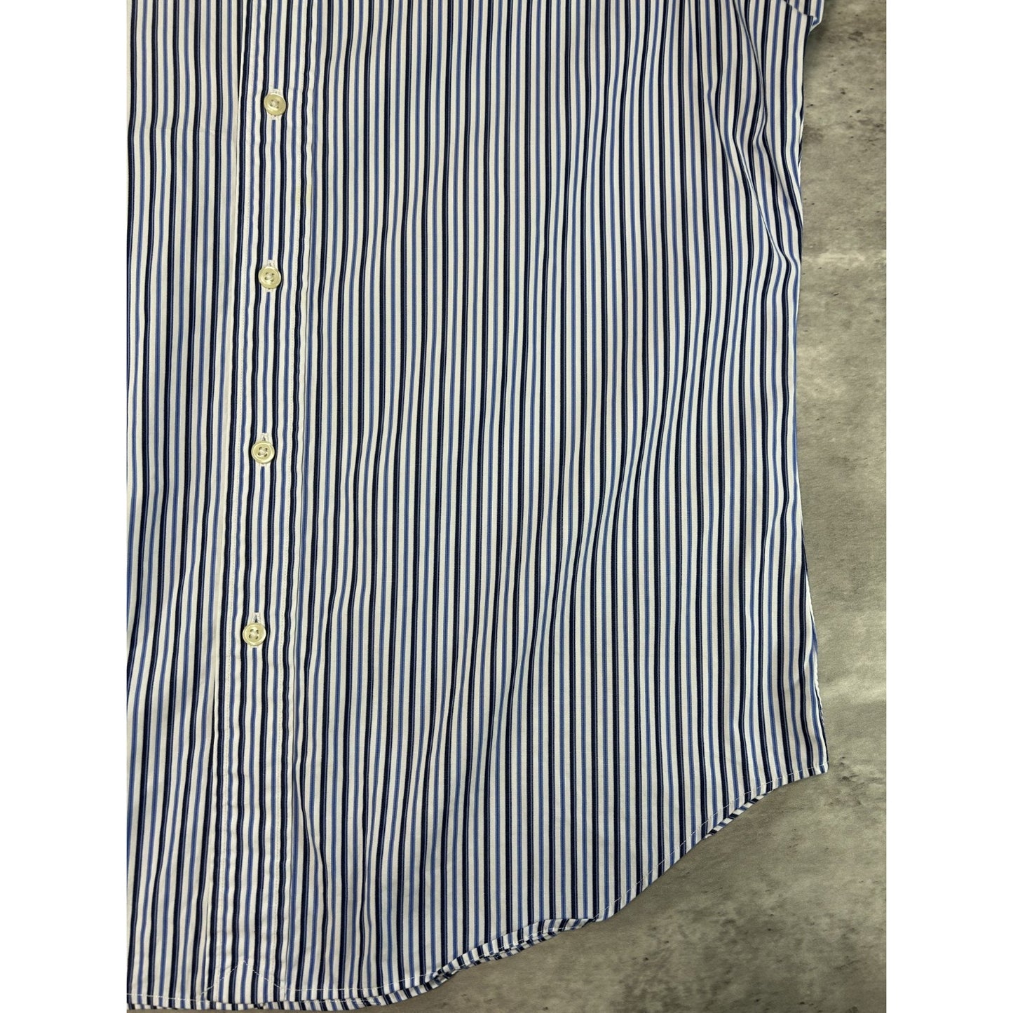 Vintage Polo Ralph Lauren Striped Long Sleeve Button Up Shirt Size Medium
