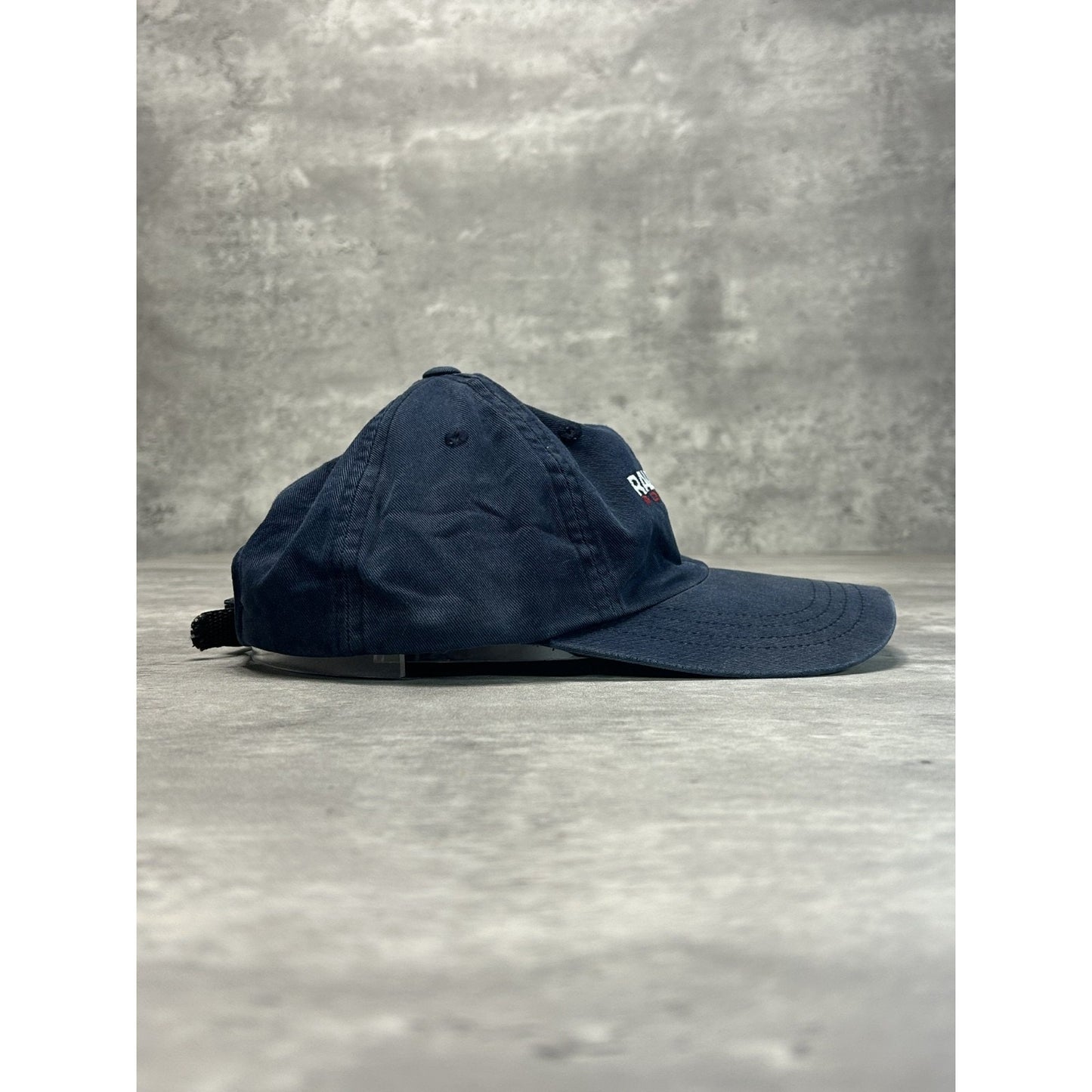 Vintage 90s Polo Ralph lauren Embroidered Spellout Strapback Hat OSFA