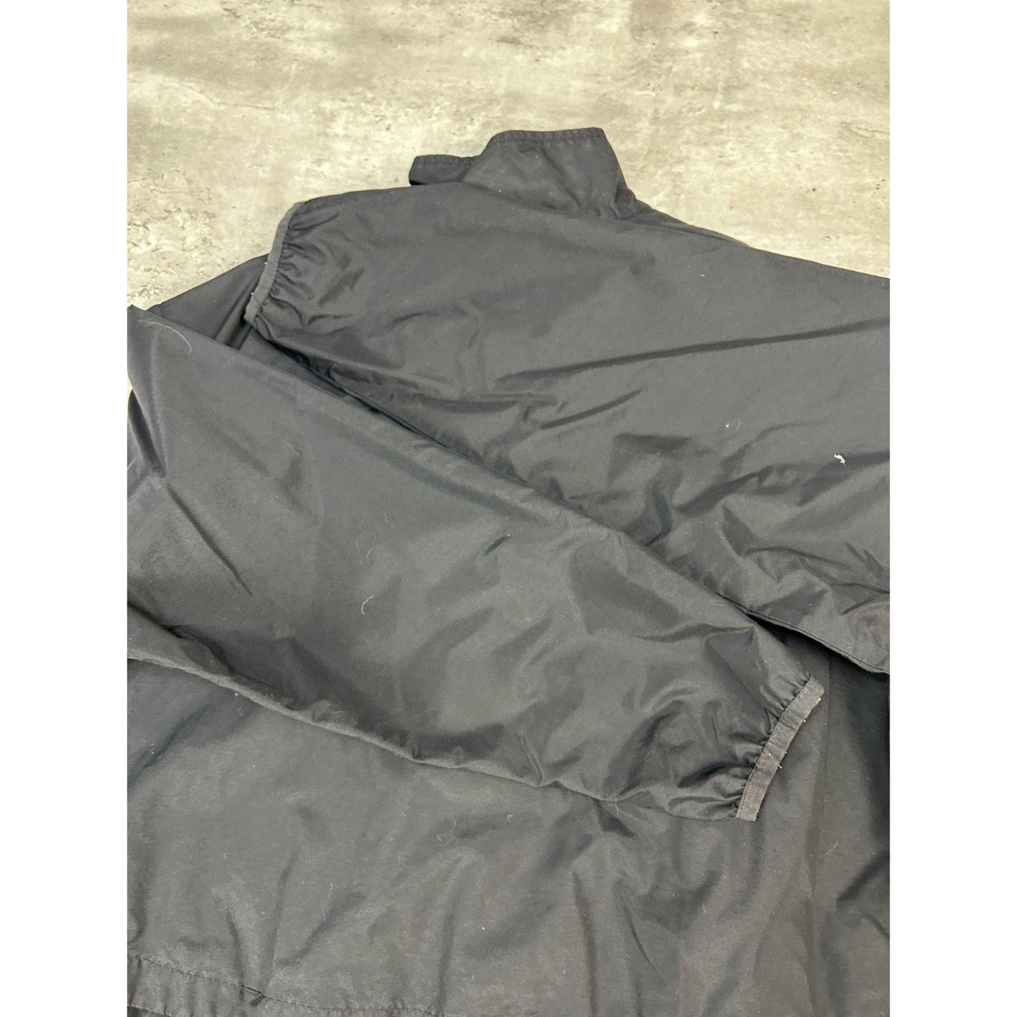 Vintage Nike Embroidered Middle Swoosh Windbreaker Jacket Size Medium Black