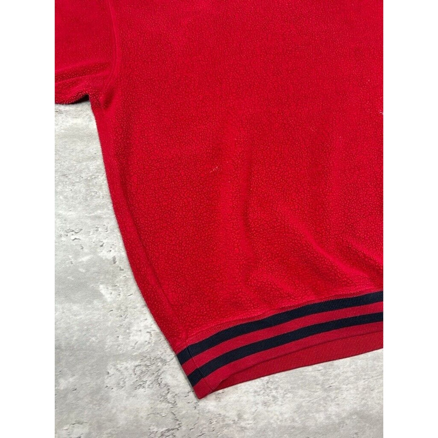 Vintage Chaps Ralph Lauren Embroidered Fleece Crewneck Sweatshirt Size XXL Red