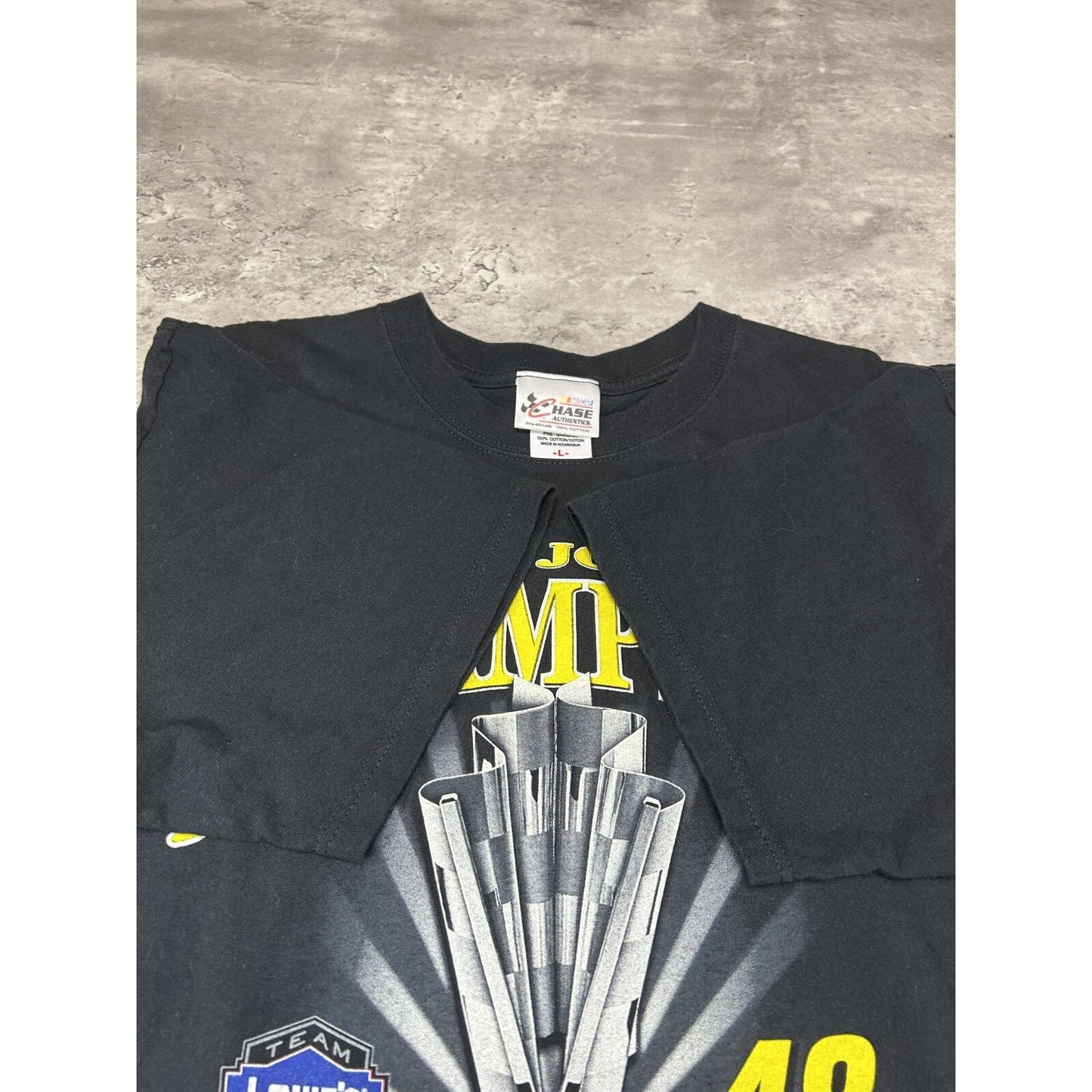 Jimmie Johnson #48 Nascar Three Time Sprint Cup Champion T-Shirt Size Large