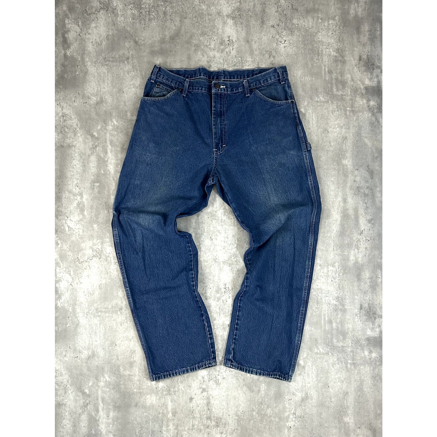 Dickies Dark Wash Denim Workwear Carpenter Pants Size 38