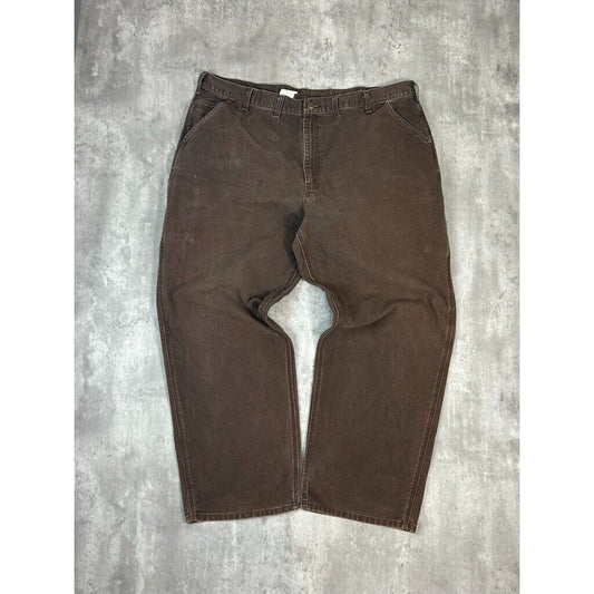 Vintage 90s Carhartt Original Dunagree Fit Canvas Workwear Carpenter Pants Size 43W