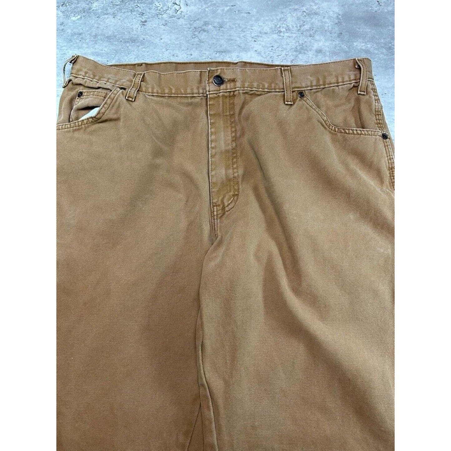 Vintage Dickies Canvas Workwear Carpenter Pants Size 38 Beige