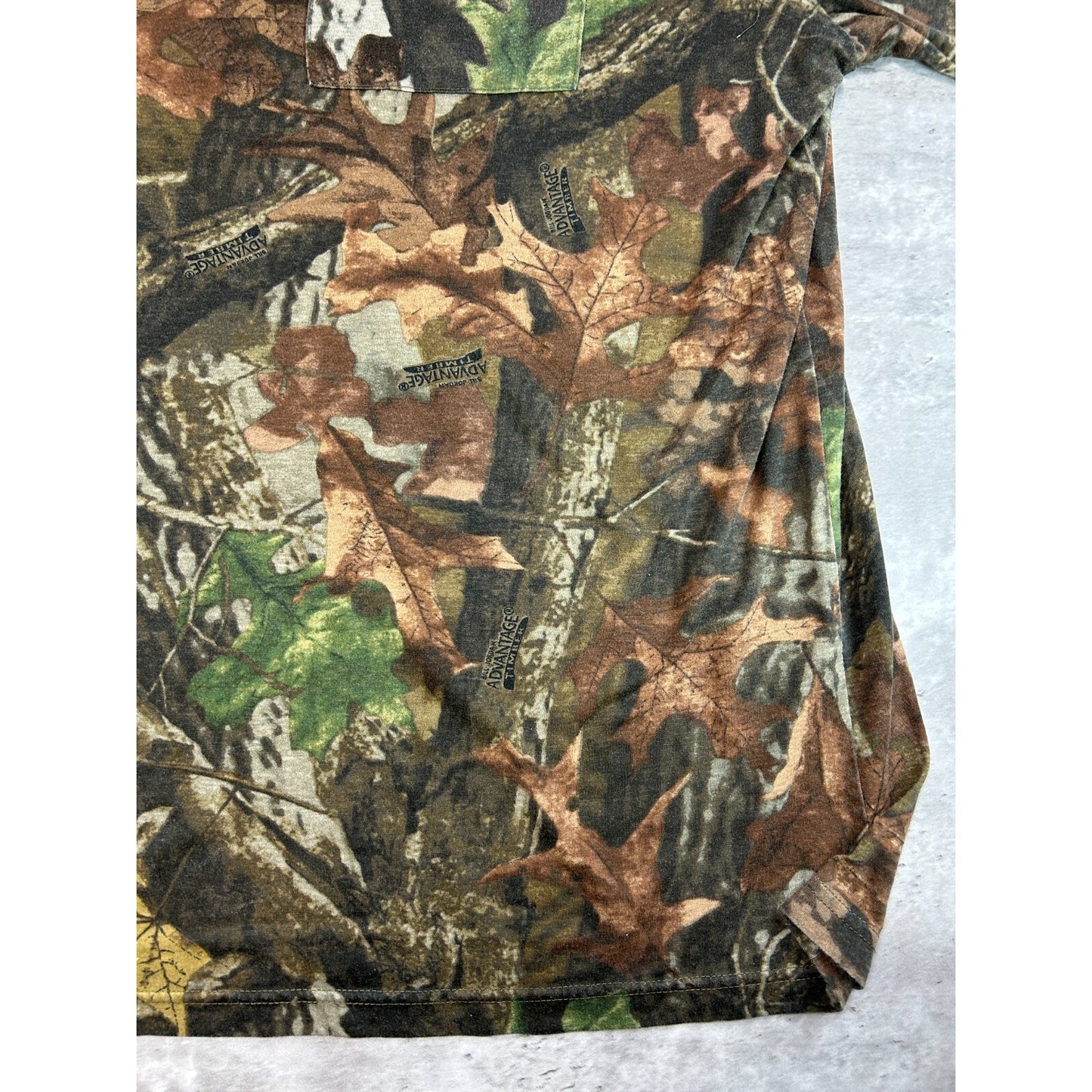Vintage 90s Fieldline Advantage Timber Tree Camo Long Sleeve T-Shirt Size 3XL