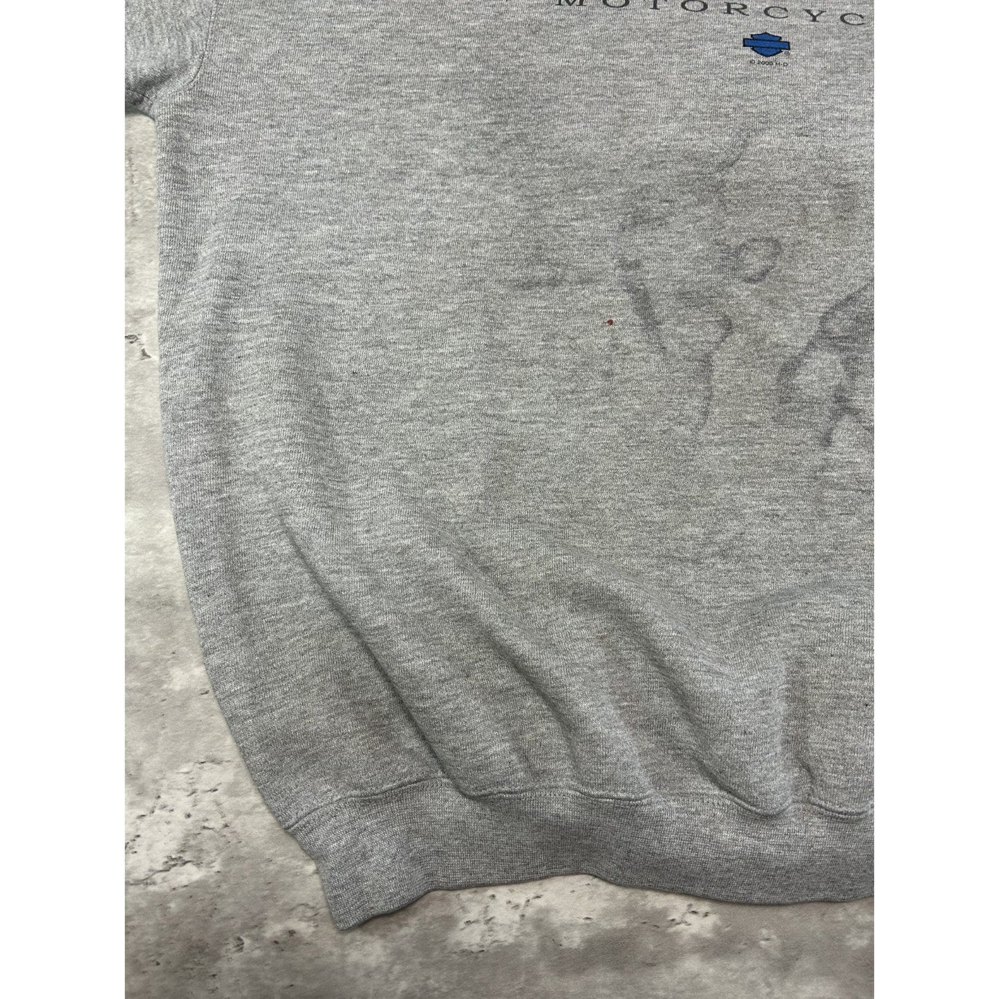 Vintage 2000 Harley Davidson Classic Logo Spellout Graphic Sweatshirt Size XL