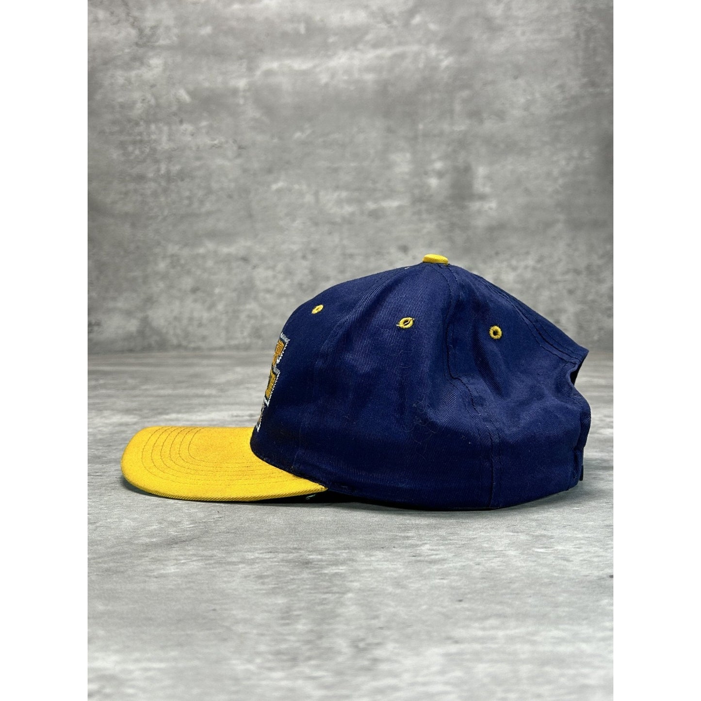 Vintage 90s Michigan Wolverines NCAA Embroidered Logo Snapback Hat OSFA