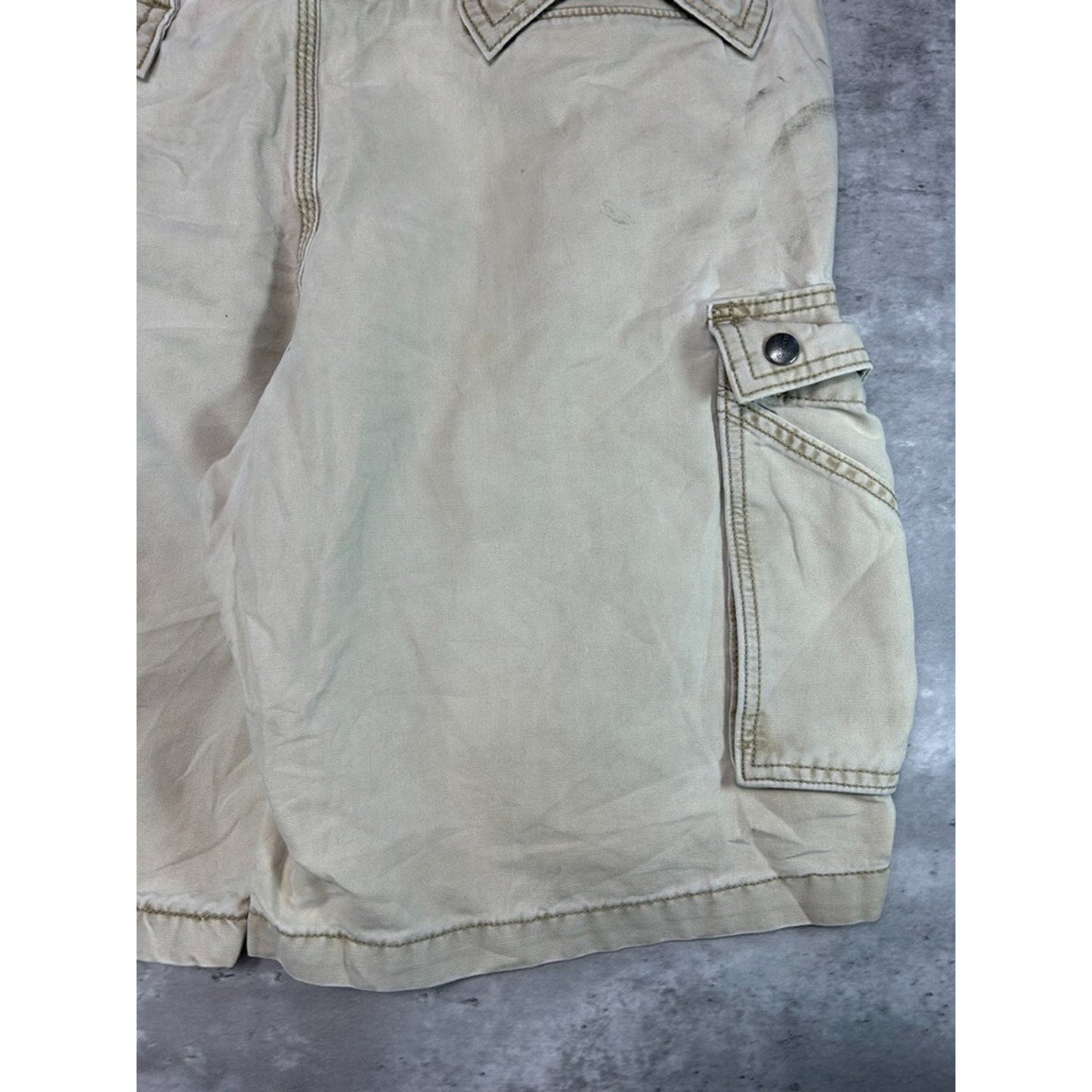 Carhartt Relaxed Fit Canvas Workwear Cargo Shorts Size 38 Beige